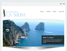 Tablet Screenshot of lamusacapri.com